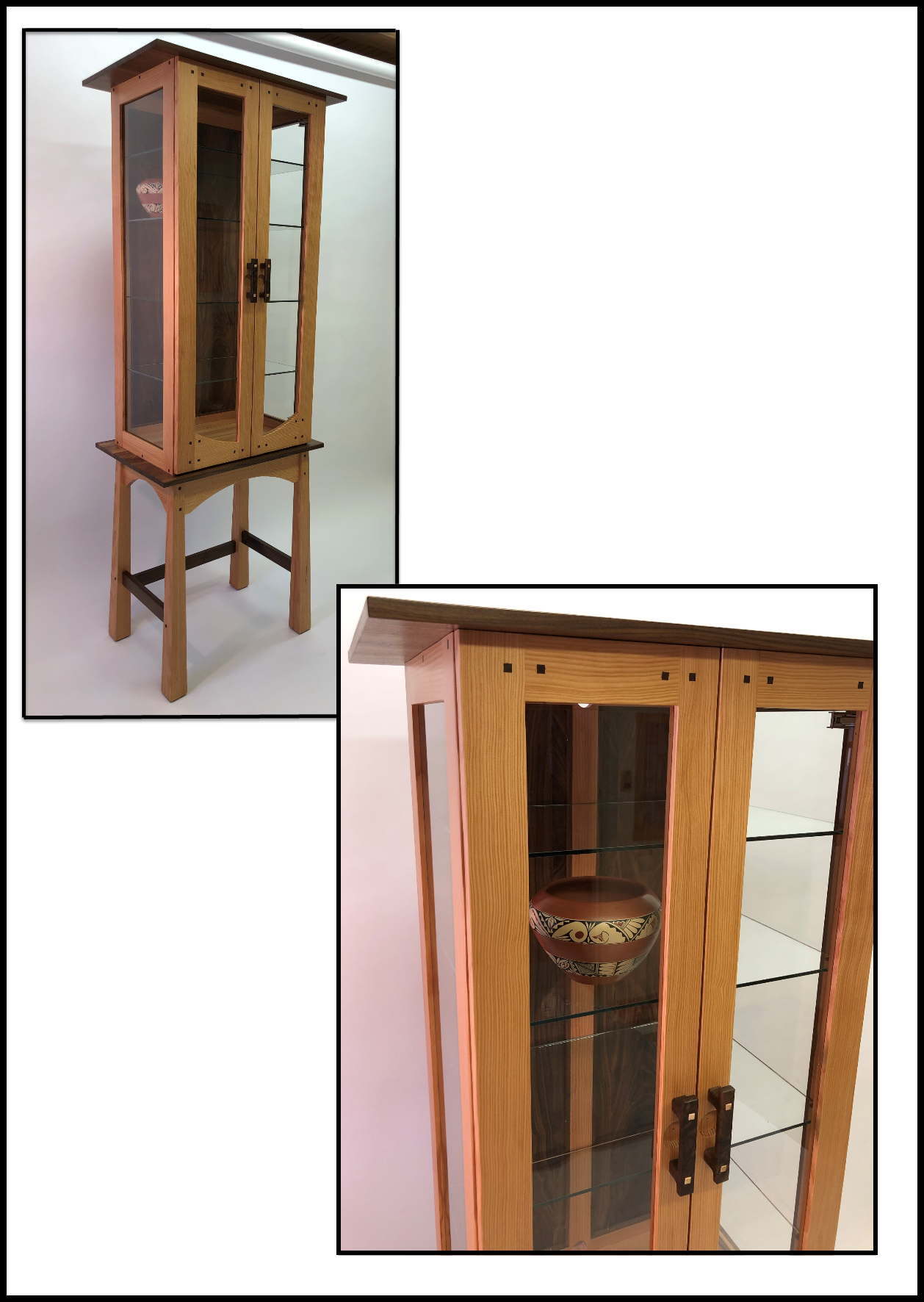 Doug Fir China Stereo Cabinet