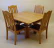 Details on the East / West 54-in Douglas Fir Circular Dining Table