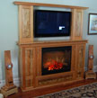 heart pine mantel