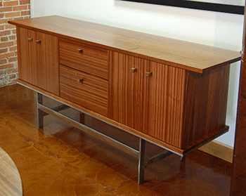 Sapele Mahogany Office Credenza